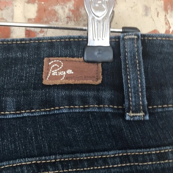 Paige Dark Wash HH Boot Denim Jeans - Picture 6 of 13